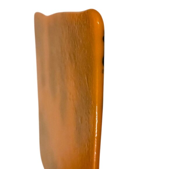 Birch Tree Fused Glass Art Orange Glitter Green Wood Nature Artsy OOAK Vintage - Picture 9 of 16